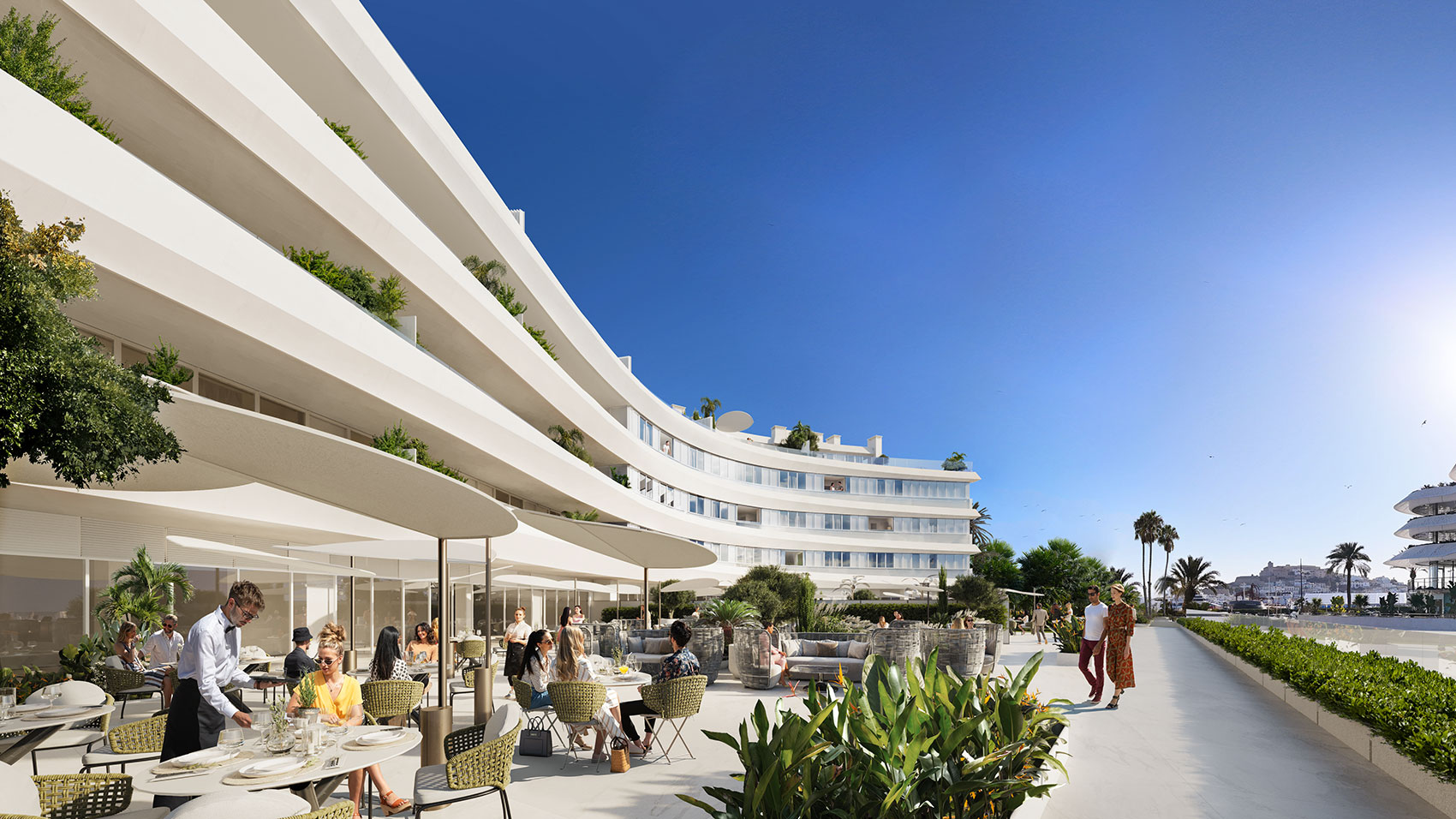 N Residences: Außenansicht an der Marina
