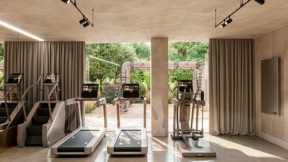 Gym mit Technogym-Ausstattung